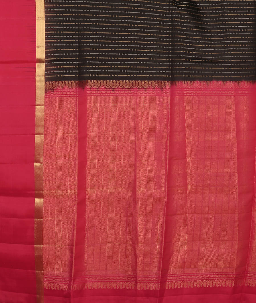 Black Soft Silk Saree T3724604