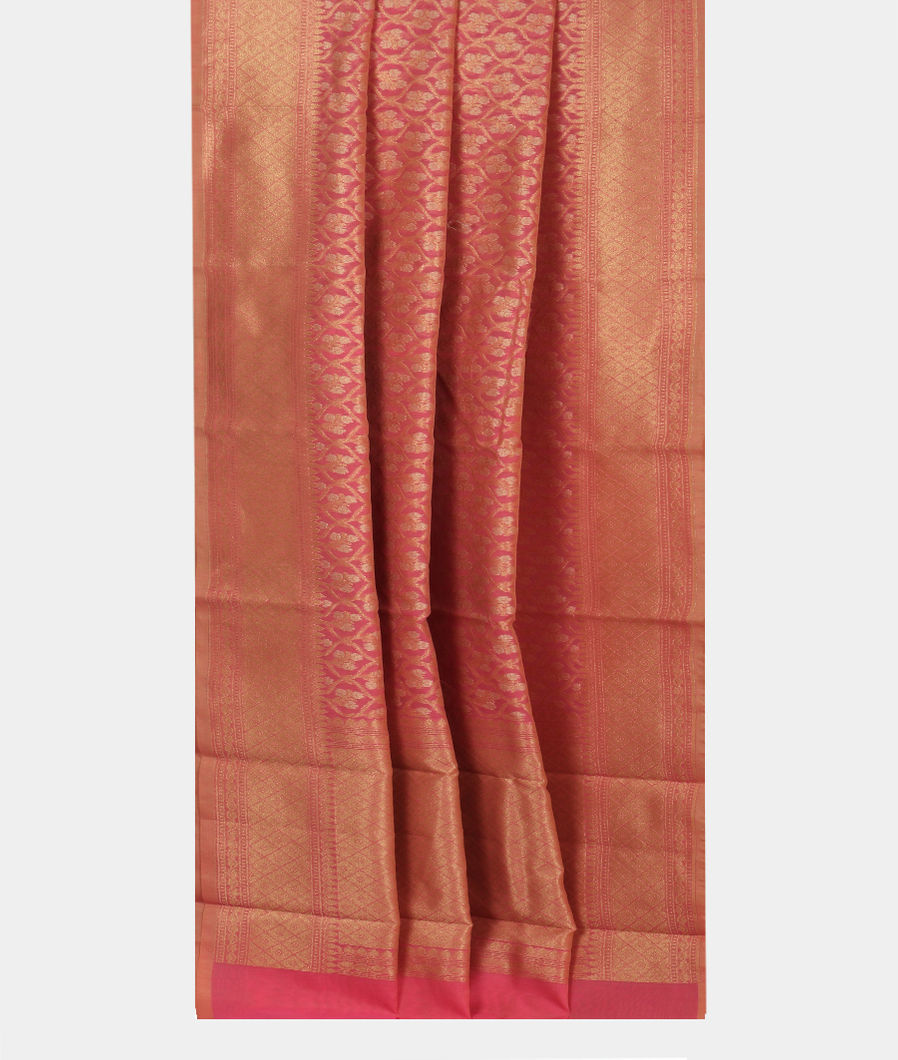 Pink Banaras Cotton Saree T3655082
