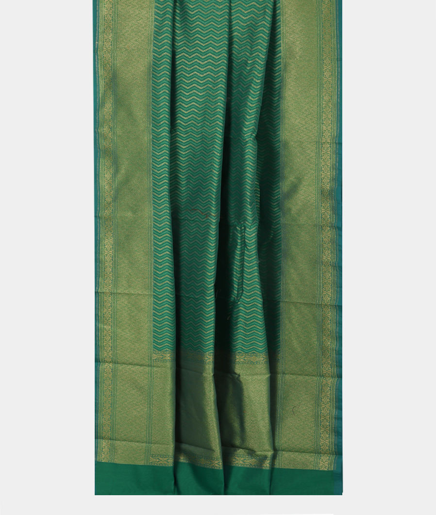Green Banaras Cotton Saree T3799112