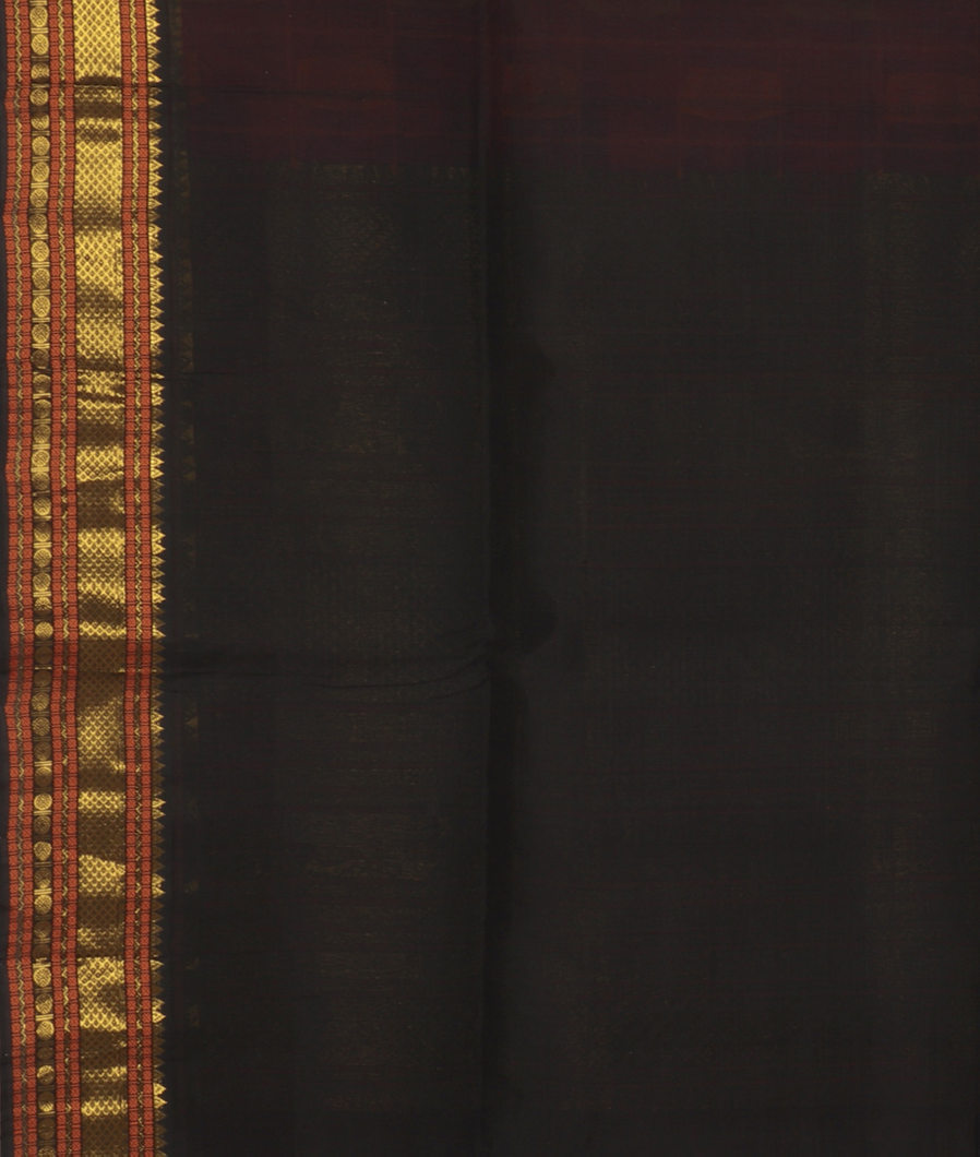 Purple Silk Cotton Saree T3397063