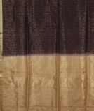 Deep Brown Soft Silk Saree T3441444