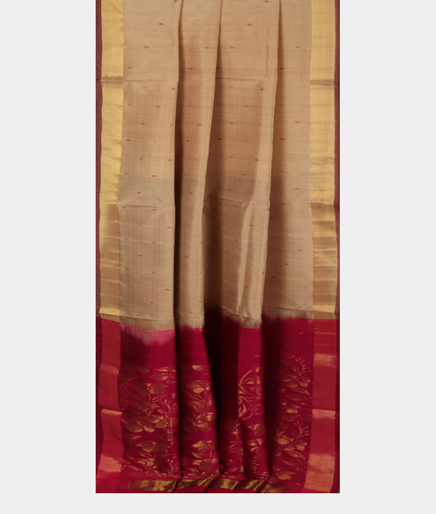 Beige Uppada Silk Saree T3828852