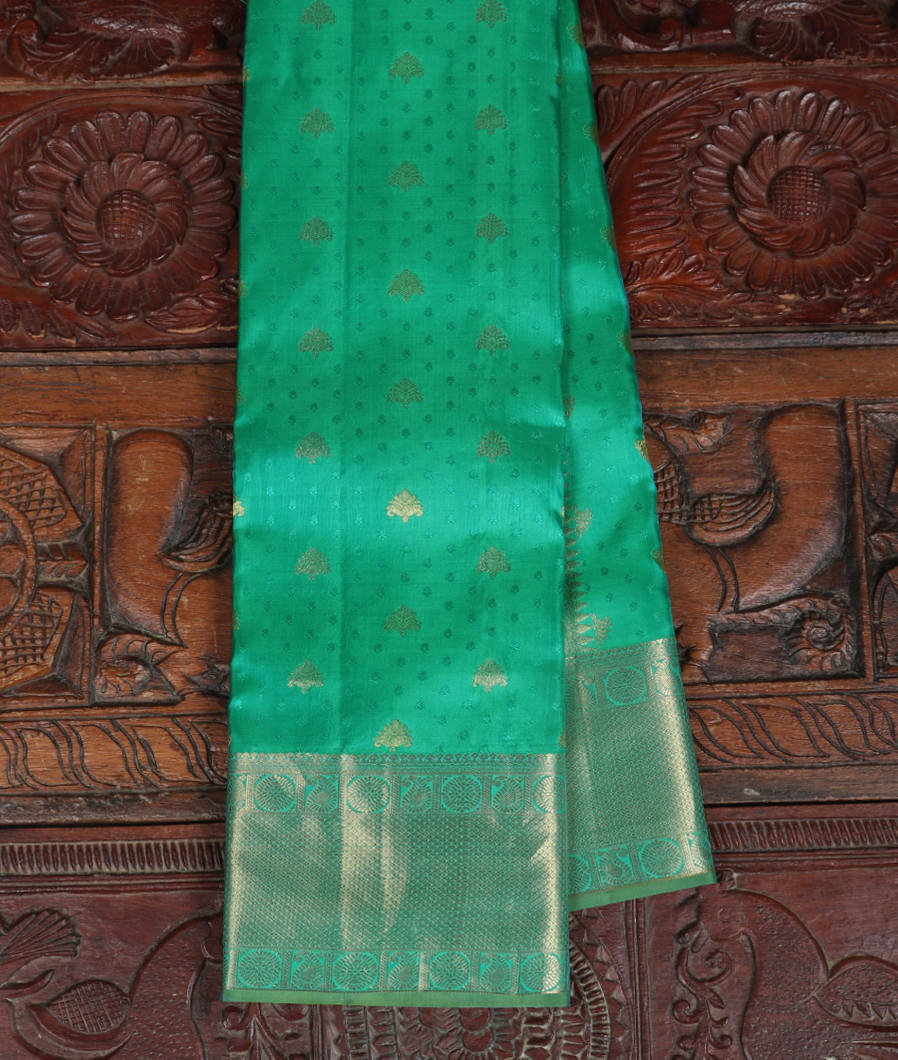 Green Soft Silk Saree T358523-image