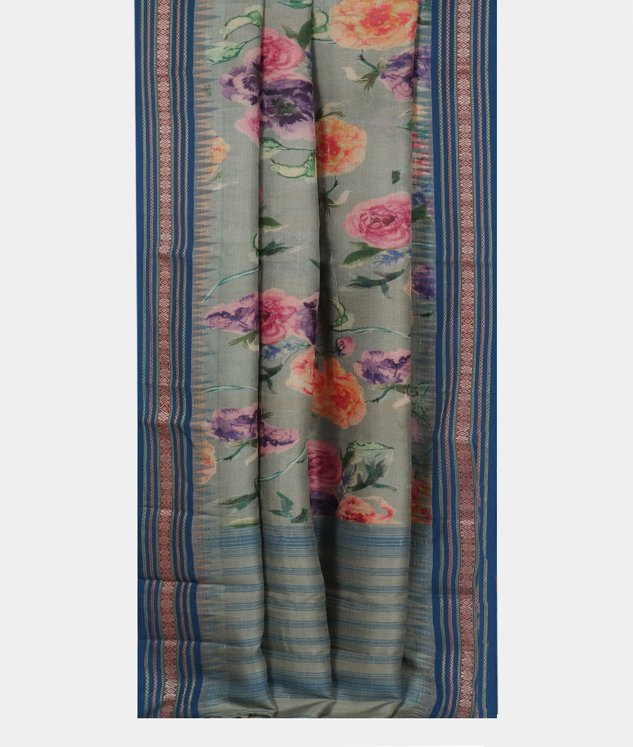 Blue Vidarbha Tussar Saree T3618972