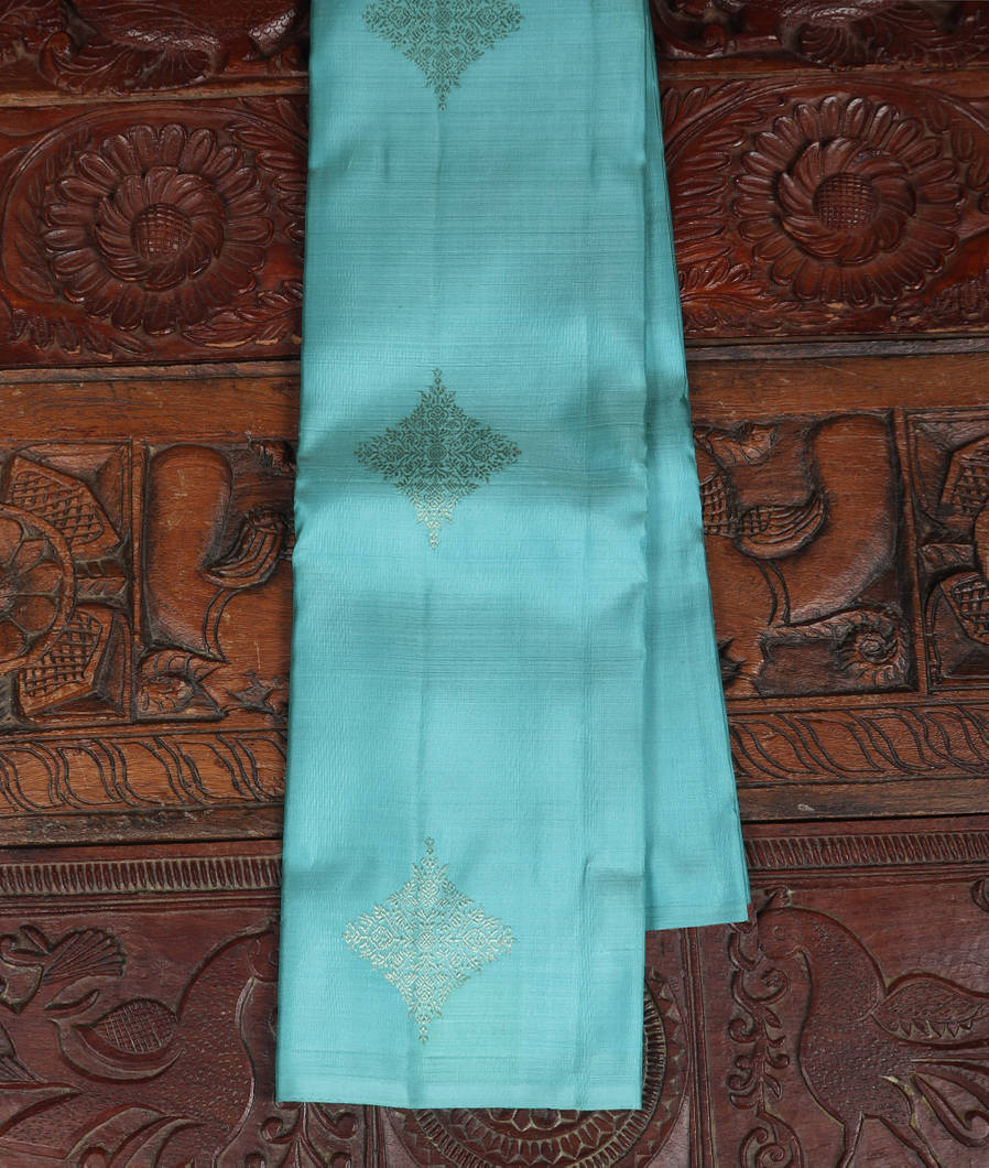 Blue Handwoven Kanjivaram Silk Saree T370024-image