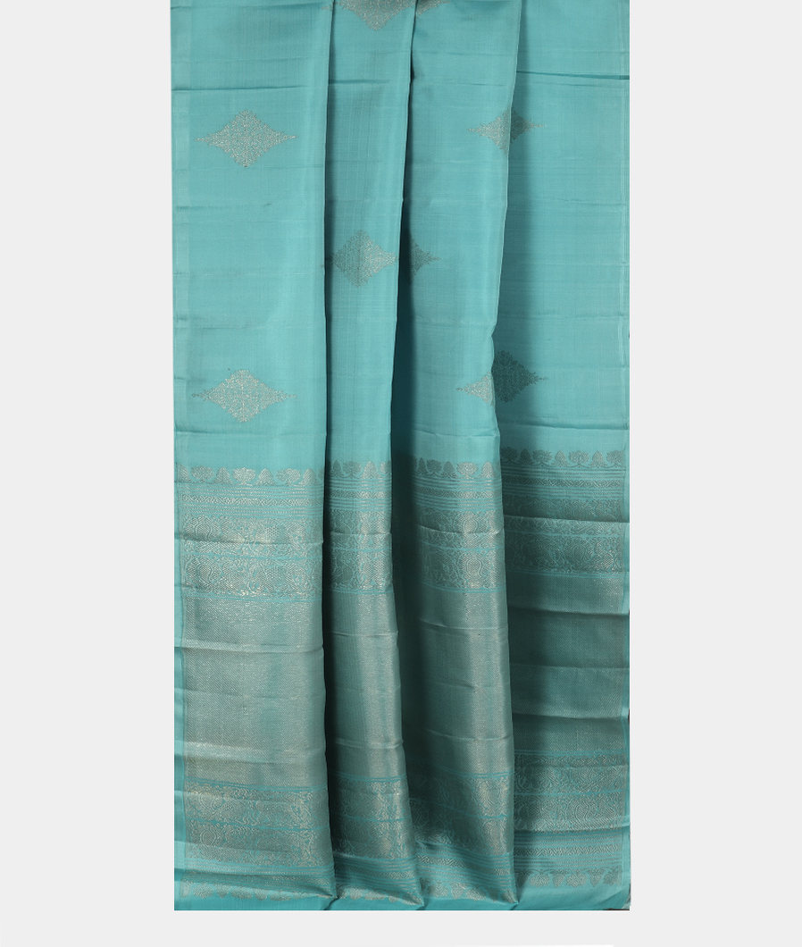 Blue Handwoven Kanjivaram Silk Saree T3700242