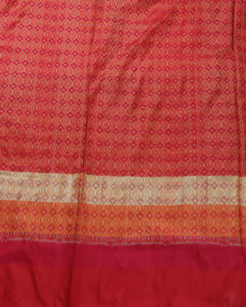 Blue Ikat Silk Saree T3575933