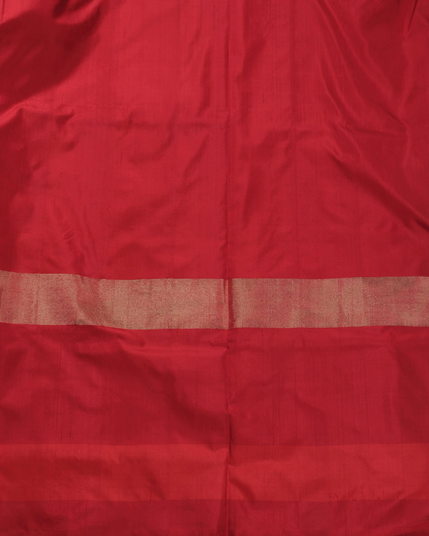 Yellow Ikat Silk Saree T3575823