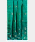 Bluish Green Soft Silk Saree T3851202