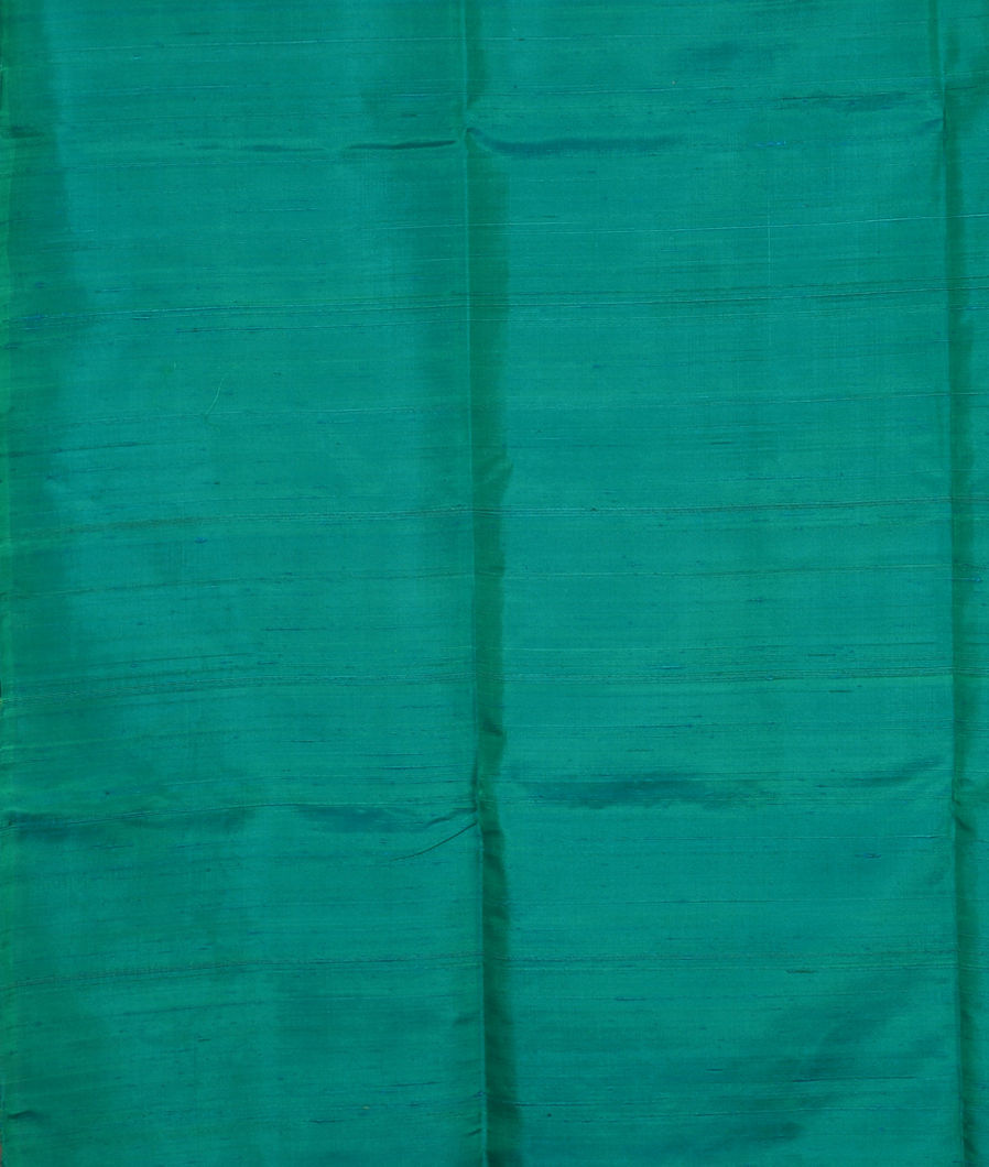 Bluish Green Soft Silk Saree T3851203