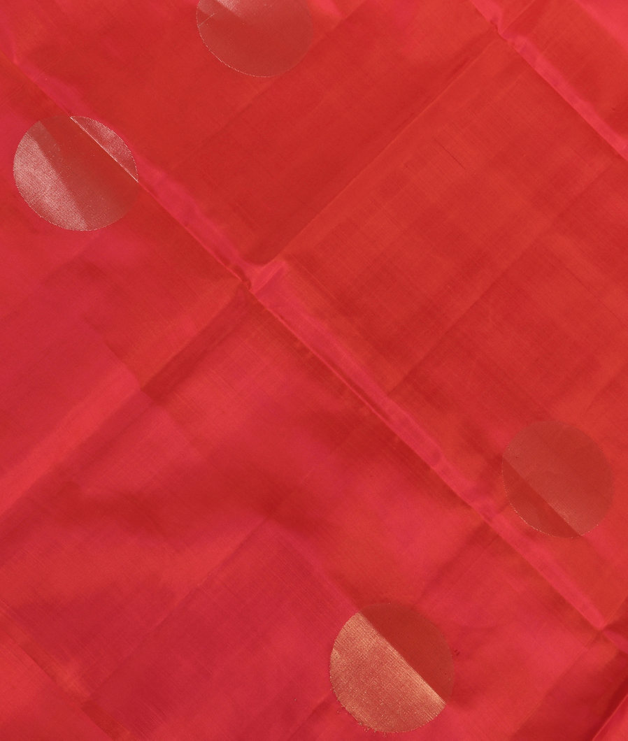 Orangish Pink Soft Silk Saree T385112-image