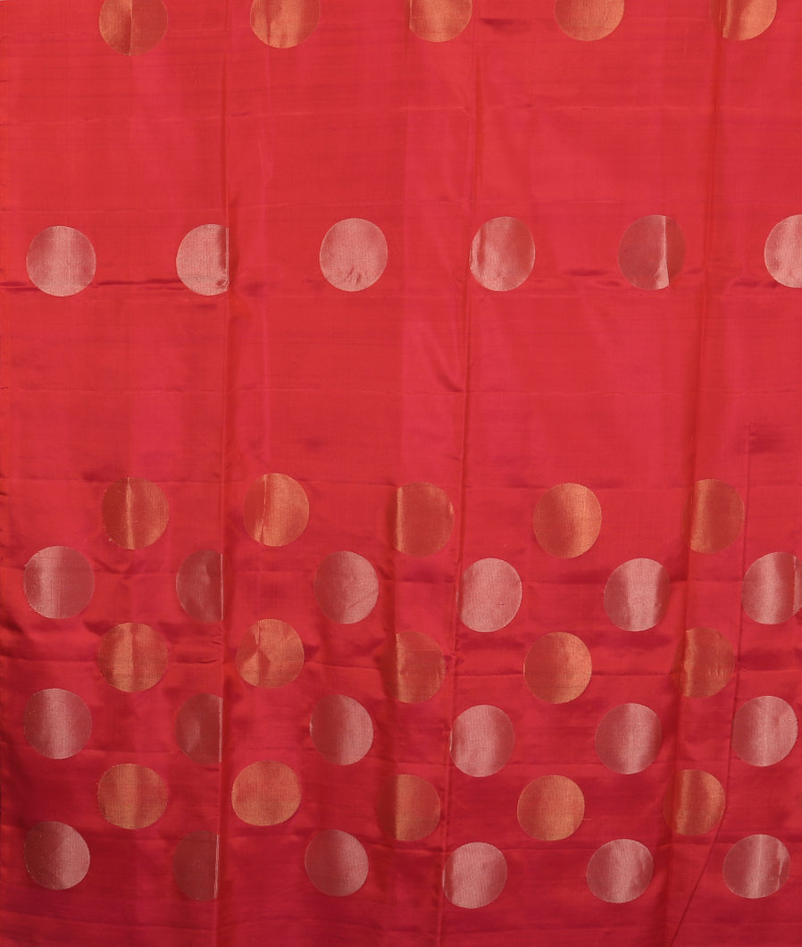 Orangish Pink Soft Silk Saree T3851124