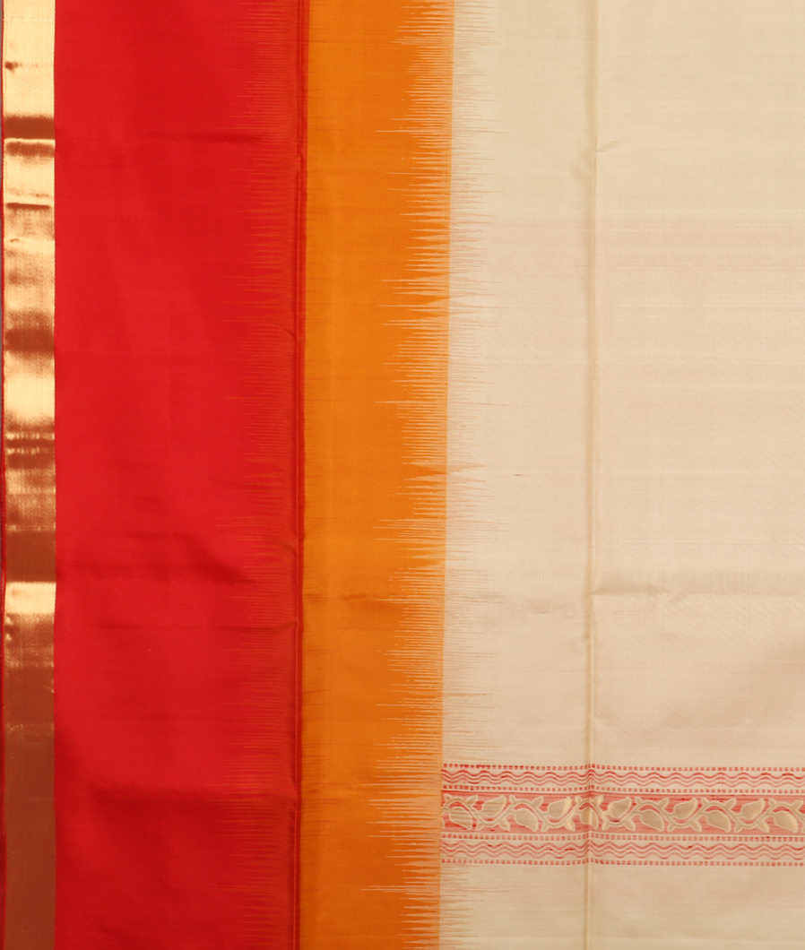 Cream Soft Silk Saree T3725483