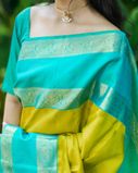 Green Handwoven Kanjivaram Silk Saree T3773982