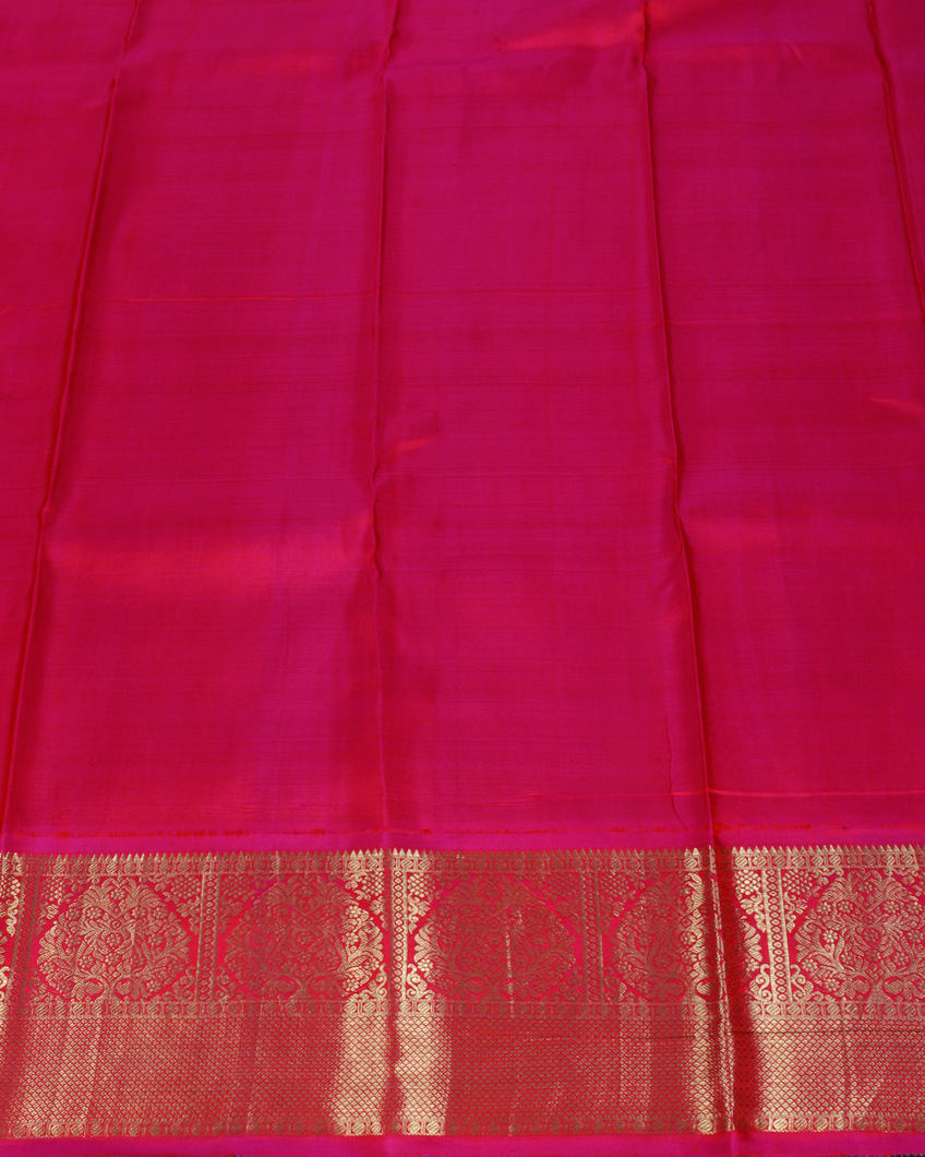 Grey Printed kanjivaram Silk Saree T3792133