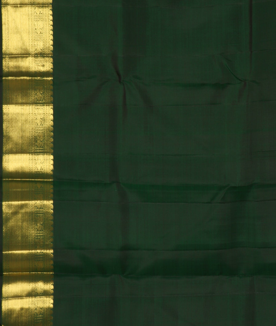 Green Handwoven Kanjivaram Silk Saree T3609863
