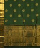 Green Handwoven Kanjivaram Silk Saree T3609864