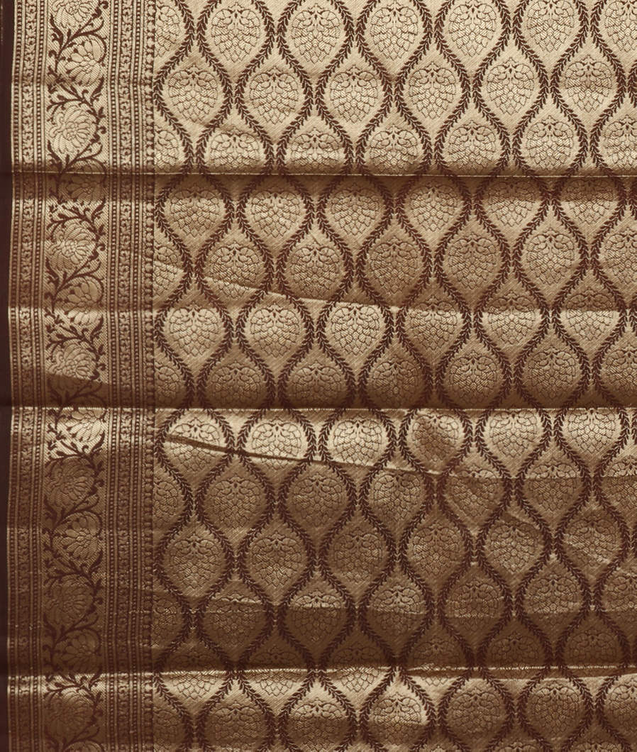 Deep Brown Chaniya Silk Saree T3467233