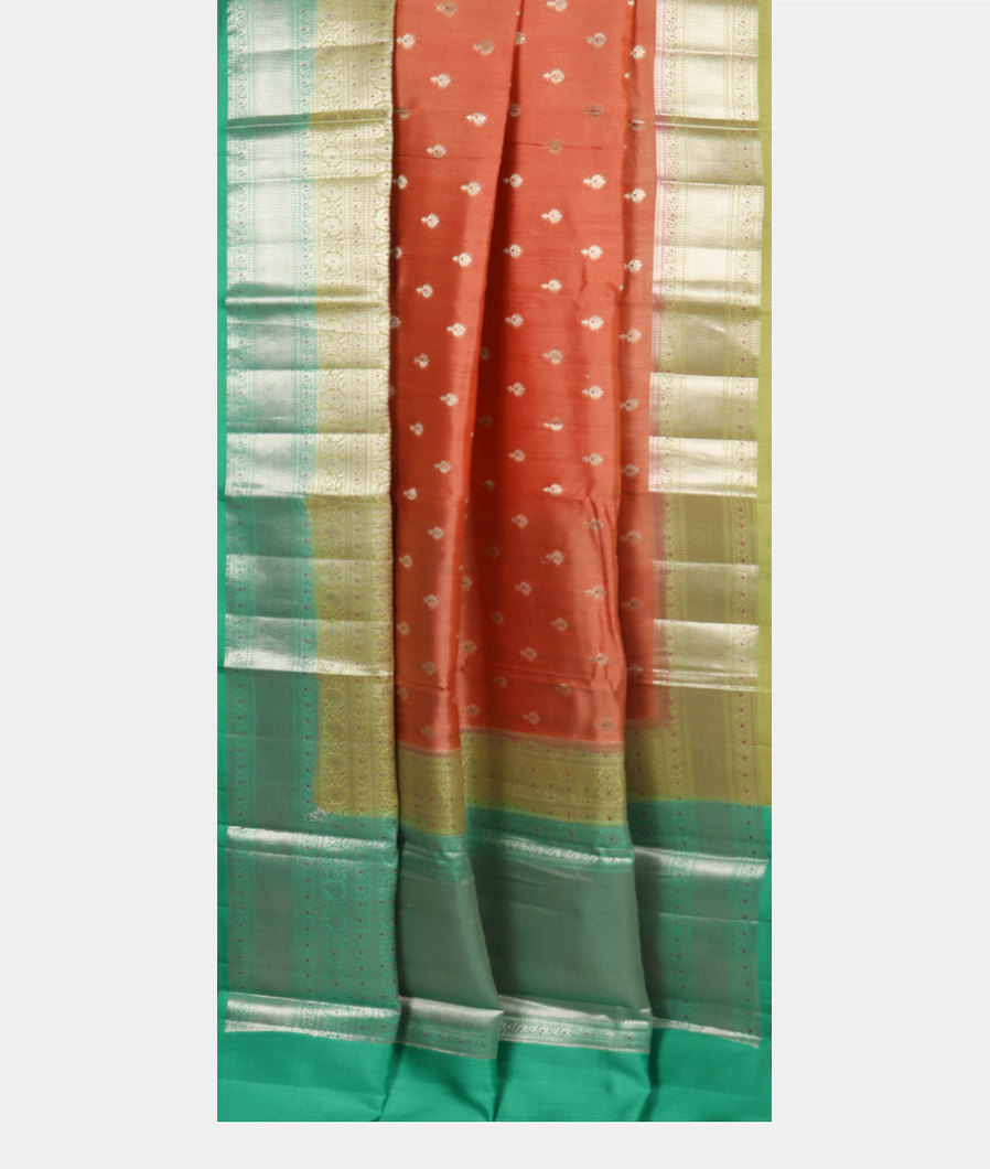Peach Chaniya Silk Saree T3538932