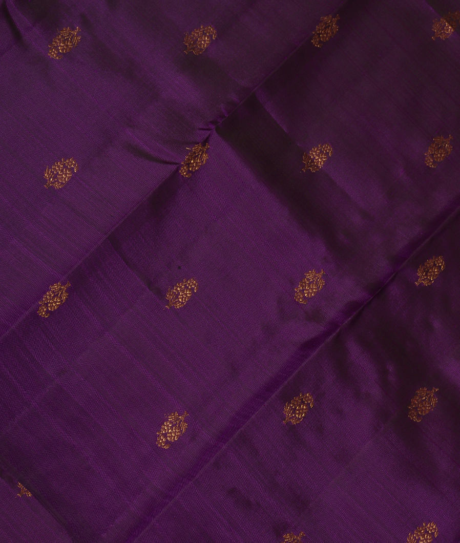 Purple Handwoven Kanjivaram Silk Dupatta T378873-image