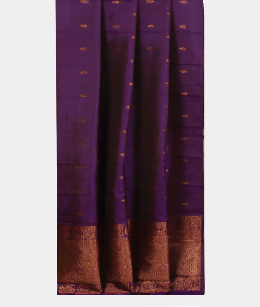 Purple Handwoven Kanjivaram Silk Dupatta T3788732