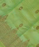 Green Handwoven Kanjivaram Silk Dupatta T3788941