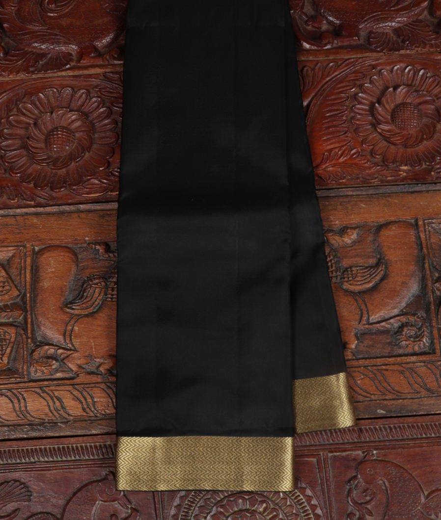 Black Soft Silk Saree T374242-image