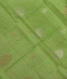 Green Handwoven Kanjivaram Silk Dupatta LI73071