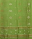Green Handwoven Kanjivaram Silk Dupatta LI73073