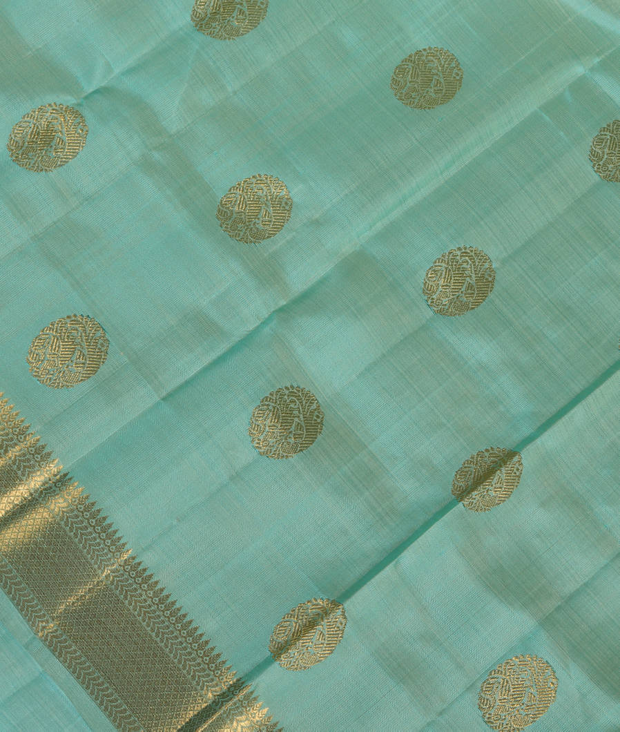 Blue Handwoven Kanjivaram Silk Dupatta T387169-image