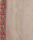 White Kora Organza Embroidery Saree T2978083