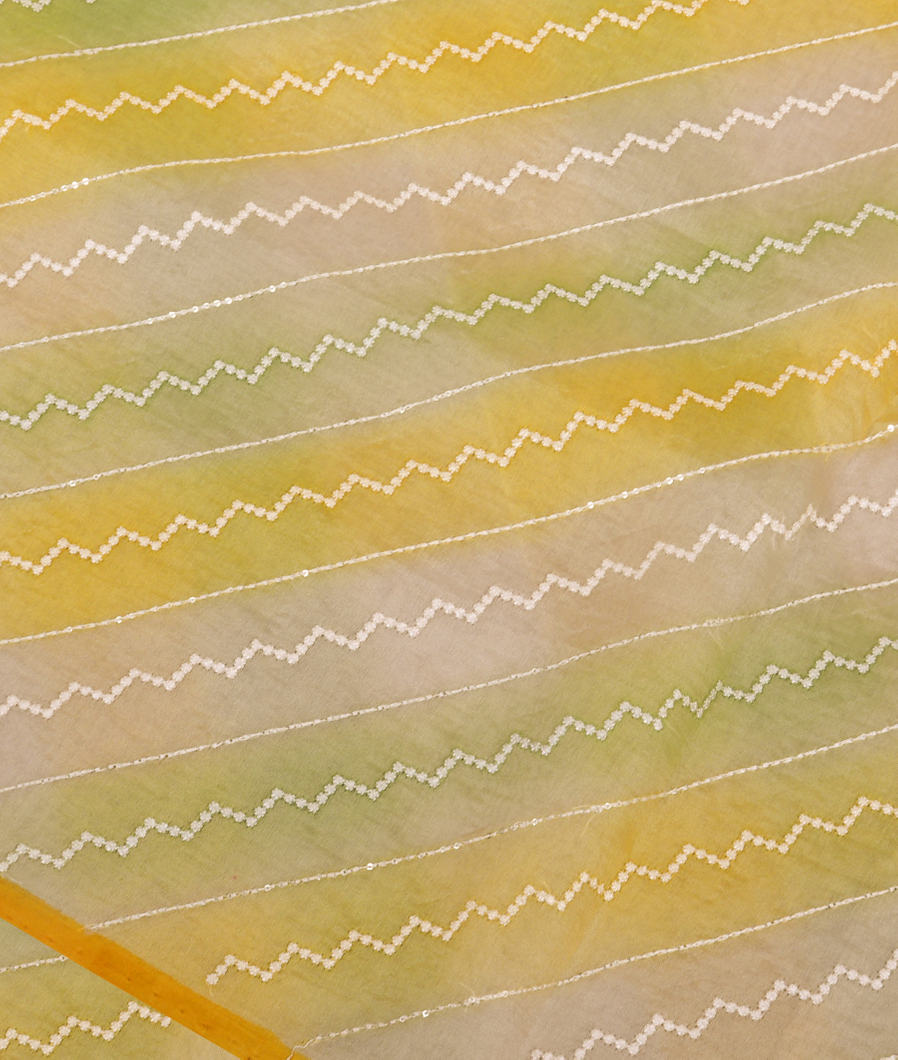 Multicolour Kora Organza Embroidery Saree T379478-image