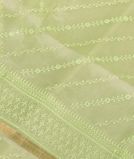 Green Kora Organza Embroidery Saree T3794731