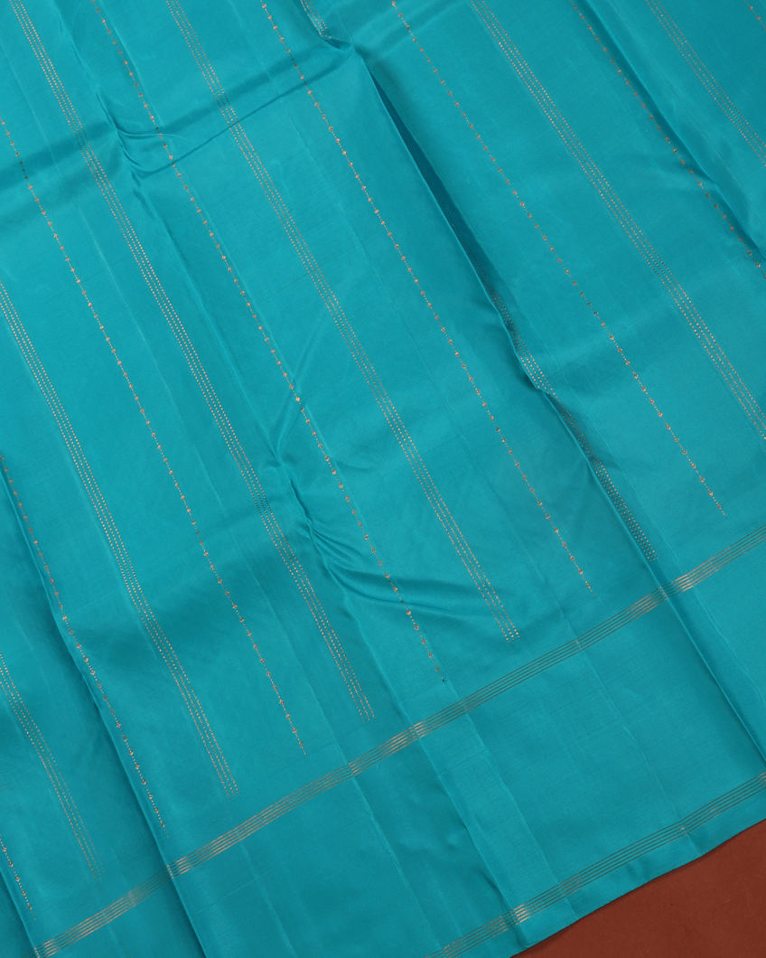 Green Handwoven Kanjivaram Silk Saree T3670683