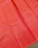 Pinkish Orange Handwoven Kanjivaram Silk Saree T3835273