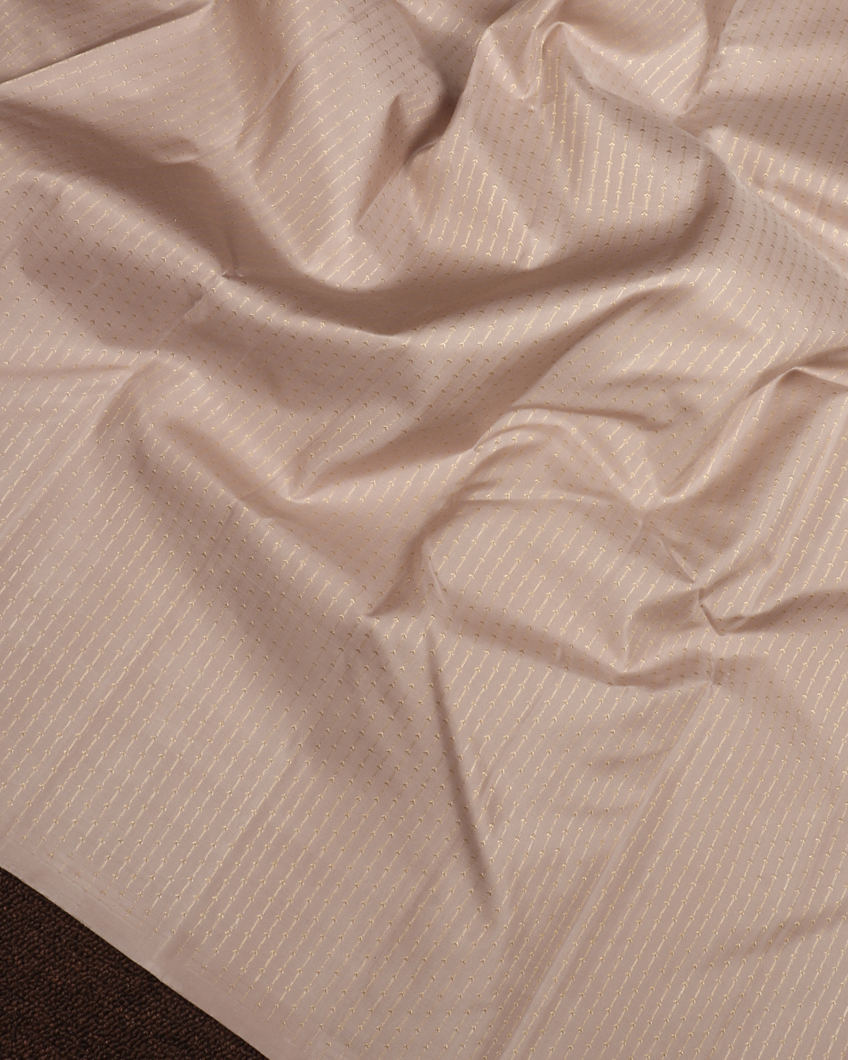 Light Grey Handwoven Kanjivaram Silk Saree T3834854