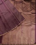 Purple Handwoven Kanjivaram Silk Saree T3866142