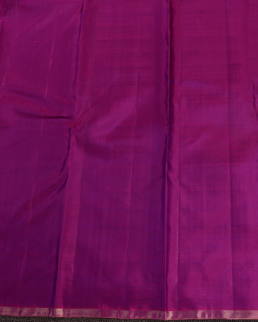 Purple Handwoven Kanjivaram Silk Saree T3866143