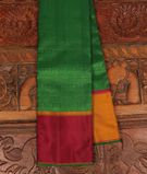 Green Handwoven Kanjivaram Silk Saree T3318321