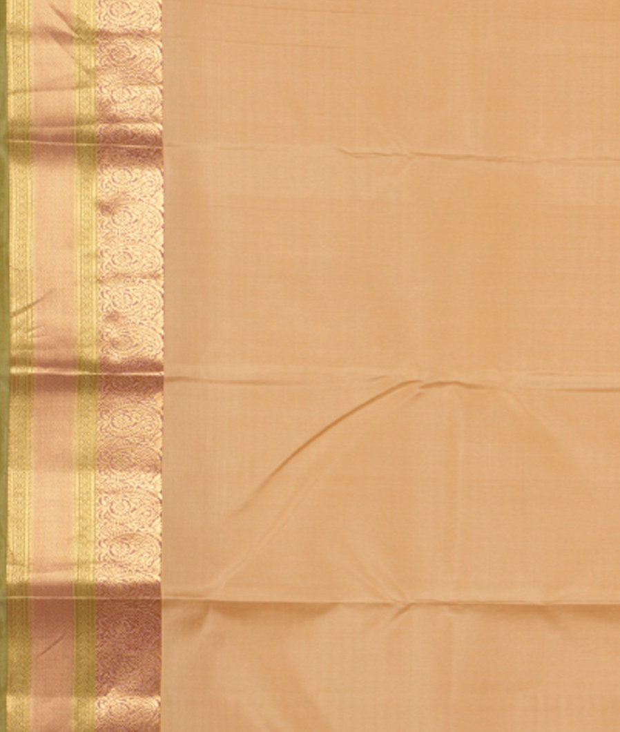 Cream Soft Silk Saree T2967873