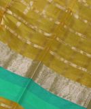 Yellowish Green Silk Cotton Saree T3873341