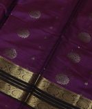 Purple Silk Cotton Saree T3873251