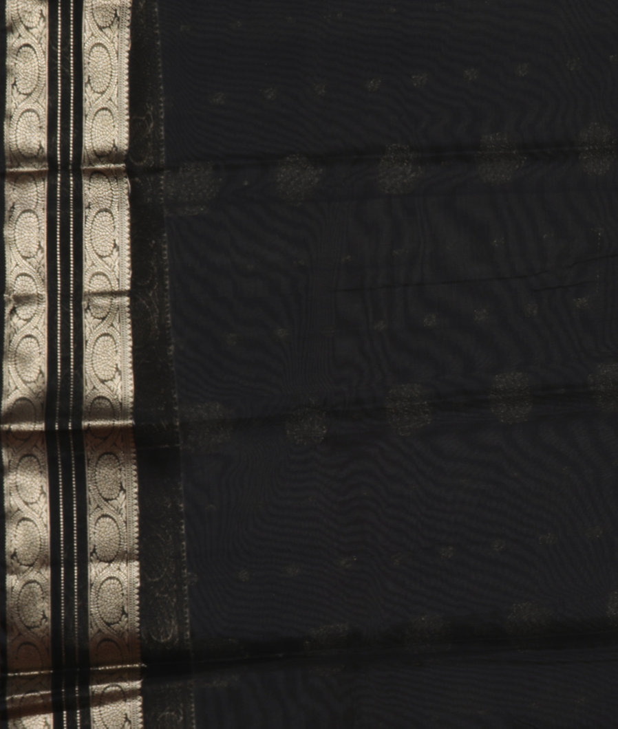 Grey Silk Cotton Saree T387321 3