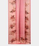 Pink Satin Crepe Silk Saree T3600532