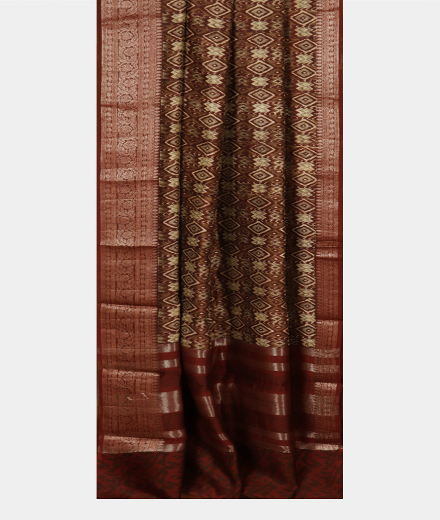 Brown Soft Printed Cotton Saree T3882042