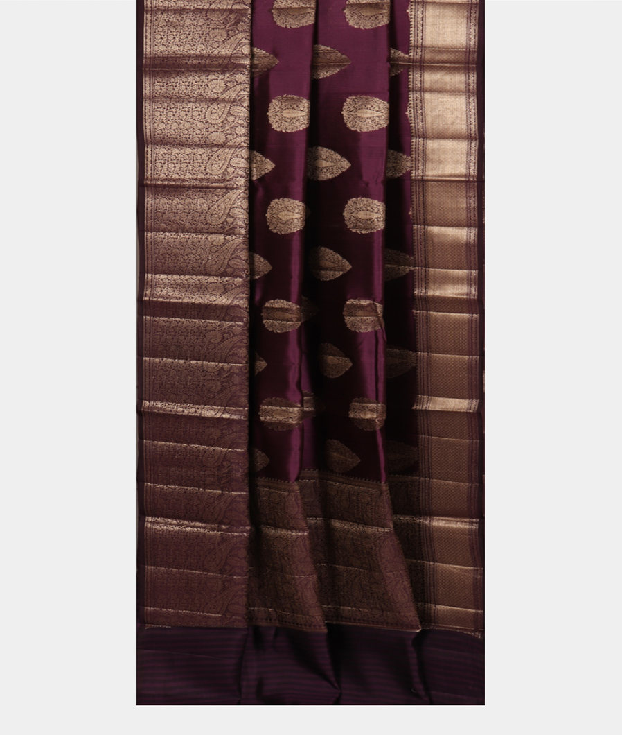 Purple Chaniya Silk Saree T3821912
