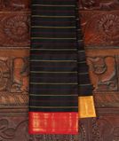 Black Handwoven Kanjivaram Silk Saree T3372001