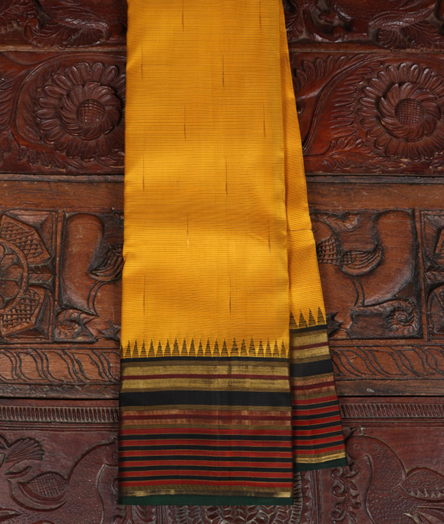Yellow Handwoven Kanjivaram Silk Saree T364692-image