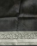 Grey Printed Banaras Tussar Kathan Silk Saree T3877003
