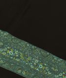 Black Crepe Silk Hand Embroidery Saree T2449401